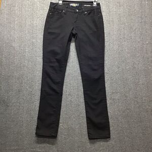 Lucky Brand Lola Skinny Womens Jeans Size 4/27 Black Denim Low Rise